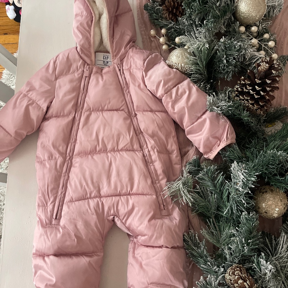 Gap Pink Snow Suit - toddler girl